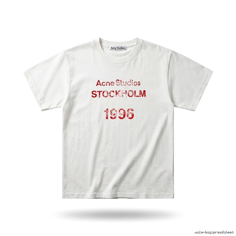 Acne Studios minimalist style white T-shirt