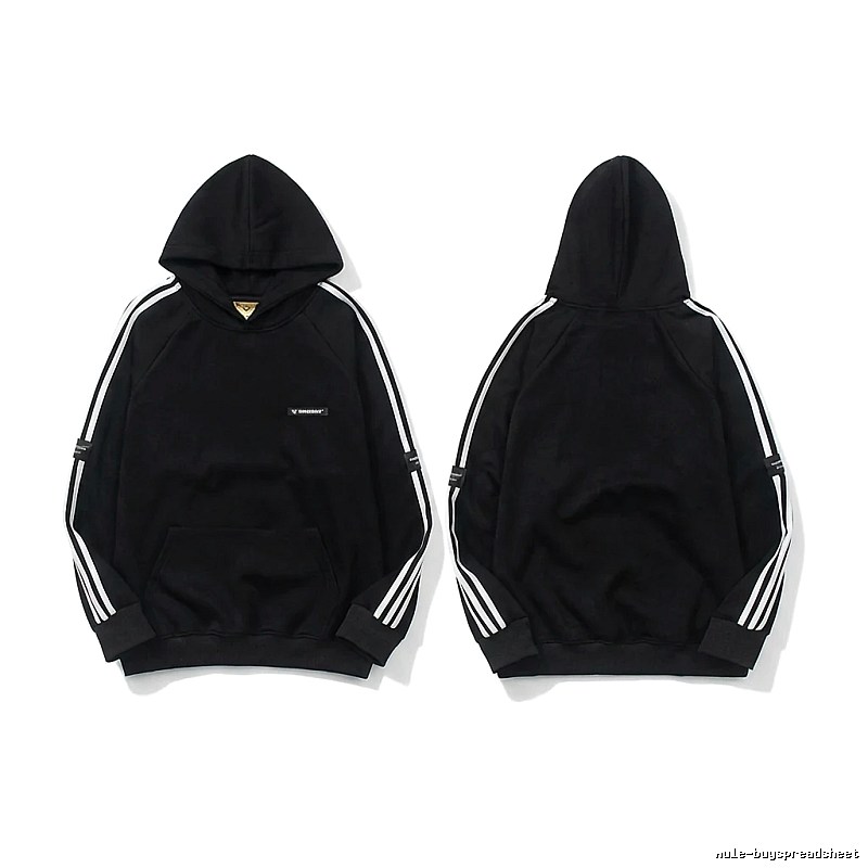 Adidas classic three - stripe black sweatshirt