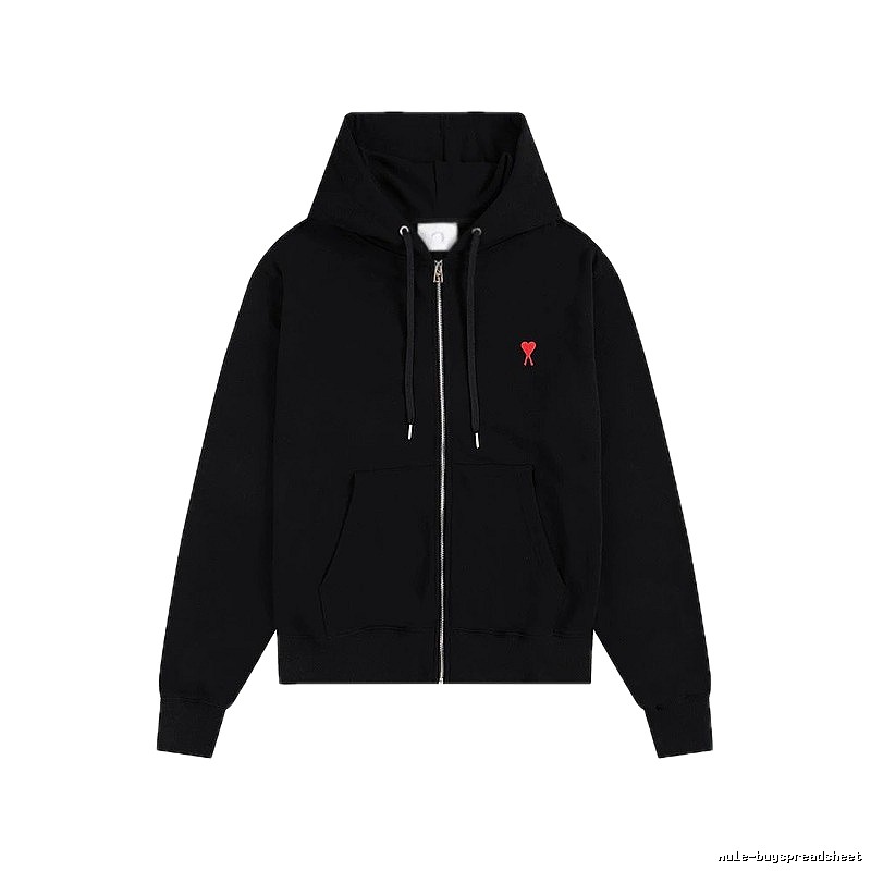 AMI Love Trend Brand Black Hoodie