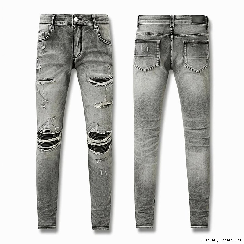 AMI Ripped Trendy Brand Jeans