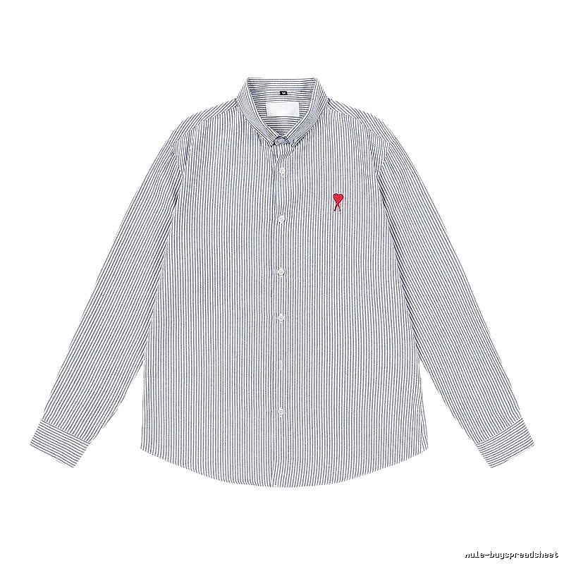 Ami striped minimalist style shirt