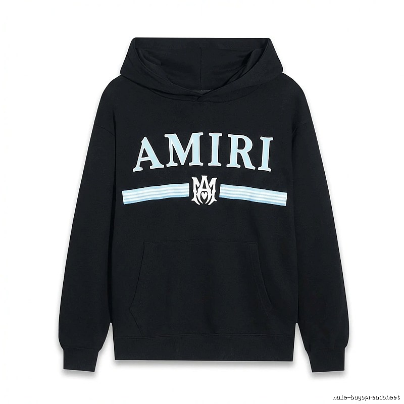 AMIRI letter-printing style black sweatshirt