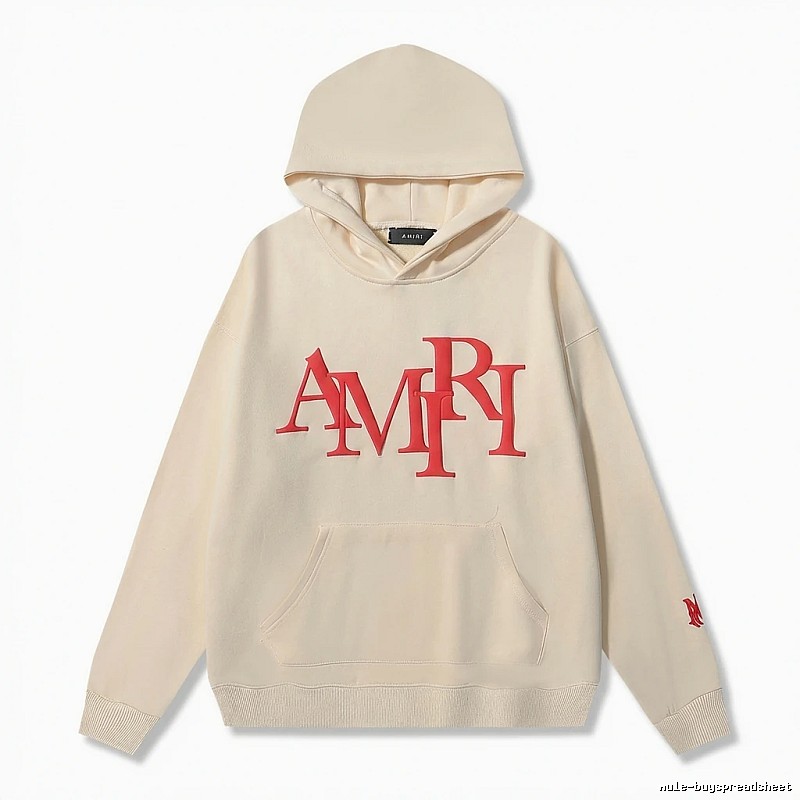 AMIRI Letter Style Beige Sweatshirt