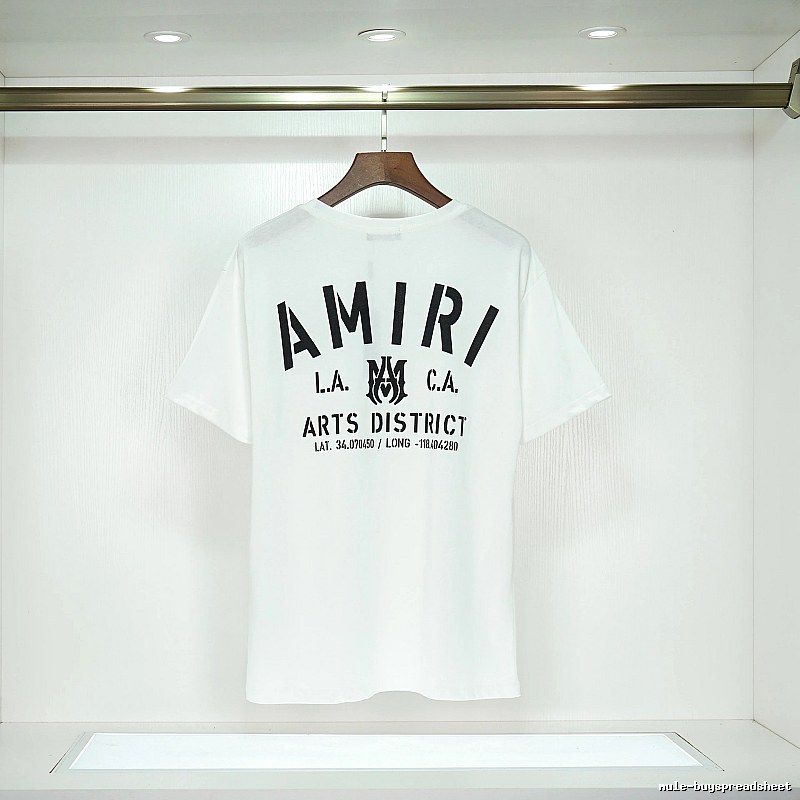 Amiri Sport Graphic T-shirt White Blue Amiri for Collection Drops