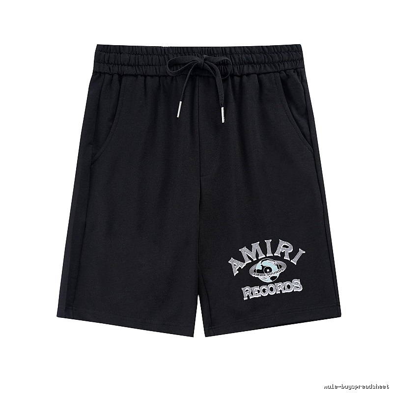 Amiri Streetwear Logo shorts Black Casual Amiri with Logo Accent