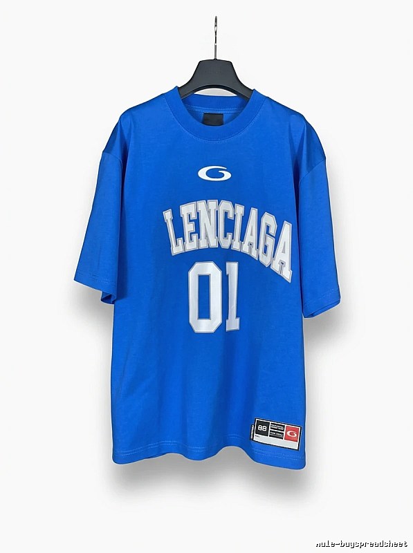 Balenciaga 01 Series Blue T-shirt