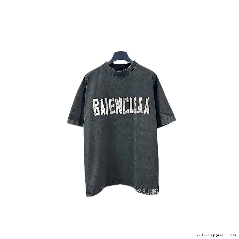 Balenciaga alphabet style black T-shirt