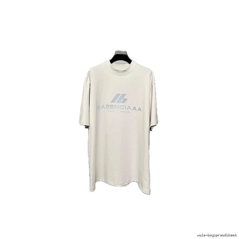 Balenciaga minimalist style off-white T-shirt