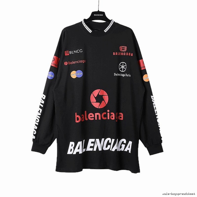 Balenciaga printed black sweatshirt