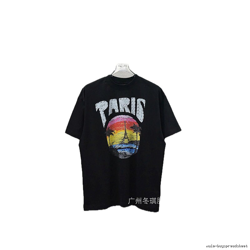 Balenciaga printed retro-style T-shirt