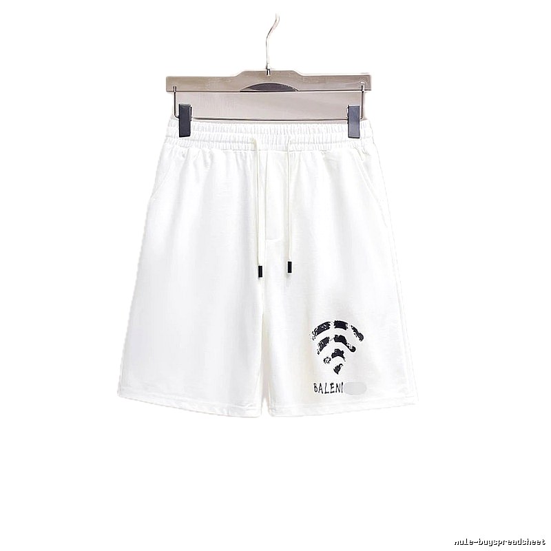 Balenciaga WiFi Printed Street Style White Shorts