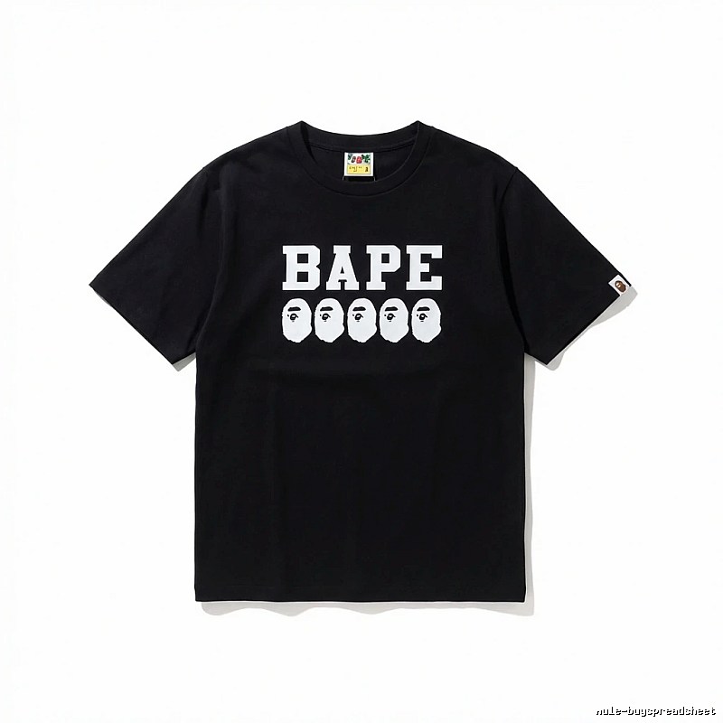 Bape Ape Head Trendy Black T-shirt