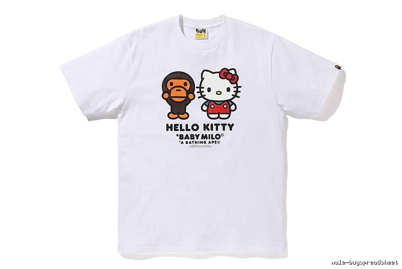 Bape co-branded cartoon white T-shirt