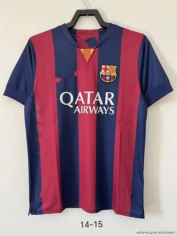 Barcelona Gift Ready Retro soccer jersey Blue Red Barcelona with Standout Detail