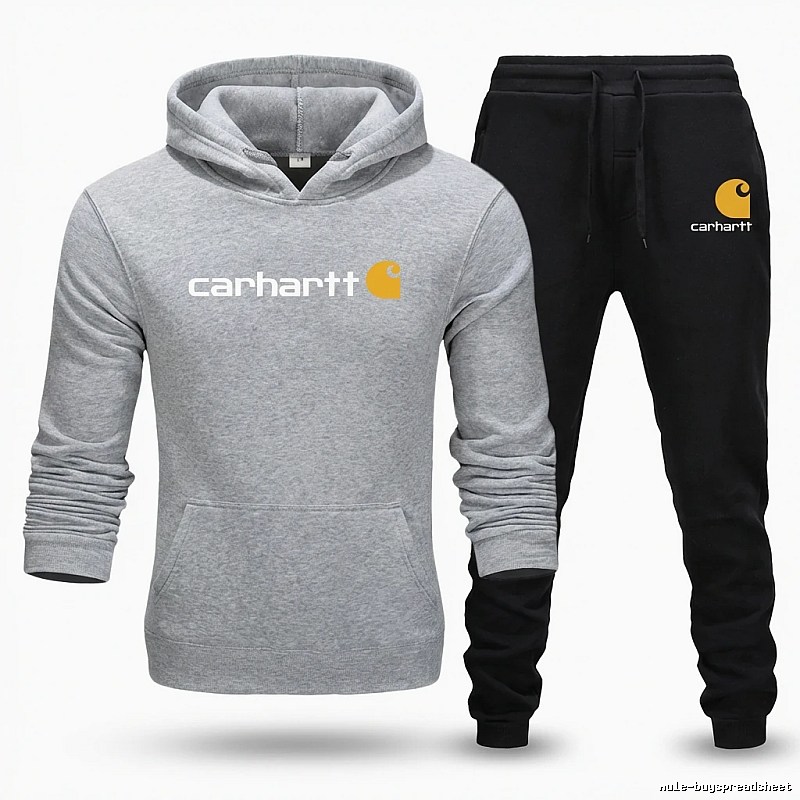Carhartt casual gray and black sportswear set
