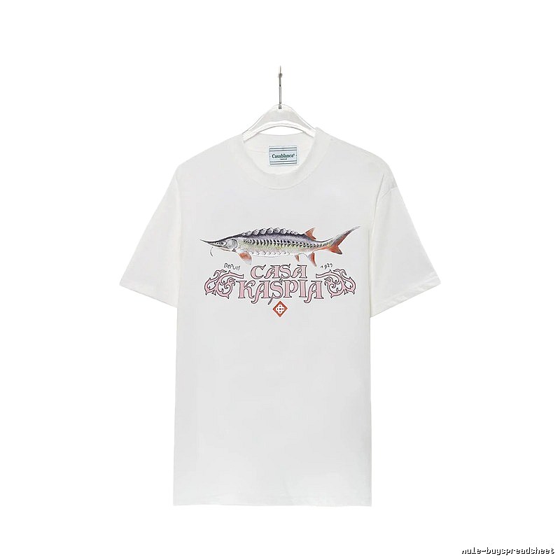 Casablanca - printed retro - style white T - shirt