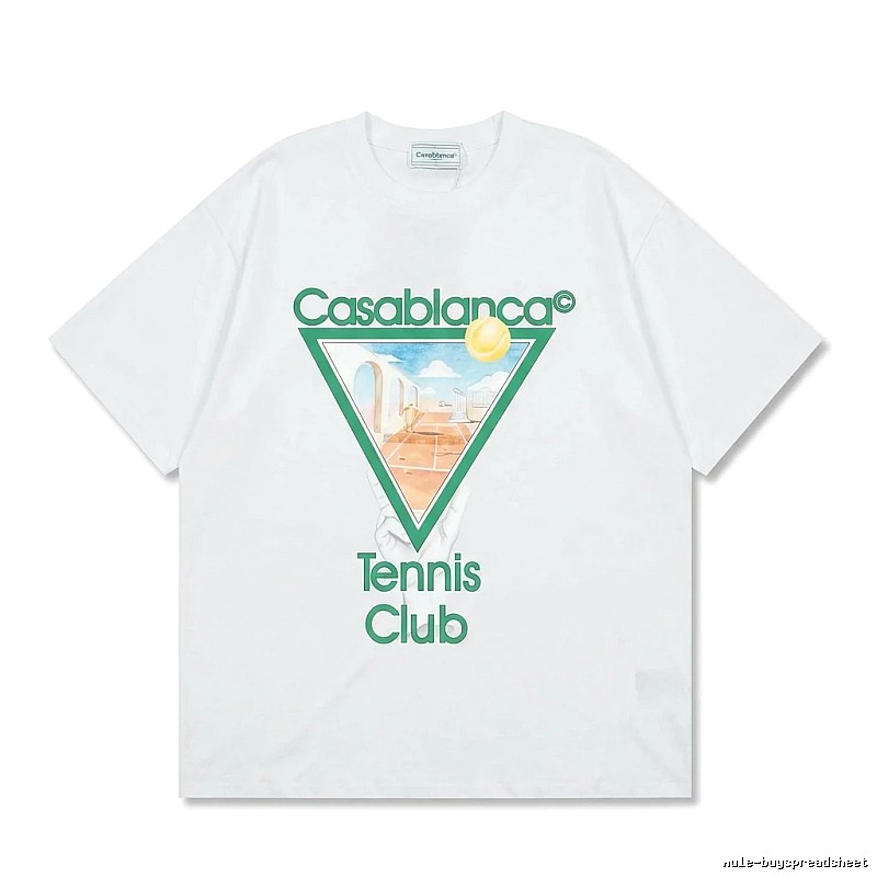 Casablanca Tennis Style White T-shirt