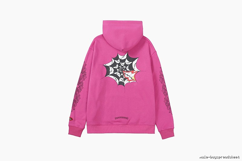 Chrome Hearts 2088-87 Rose Red Cross Graphic Hoodie Layered Outfit