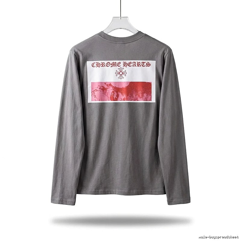 Chrome Hearts Printed Fashion Gray Long-sleeve Shirt
