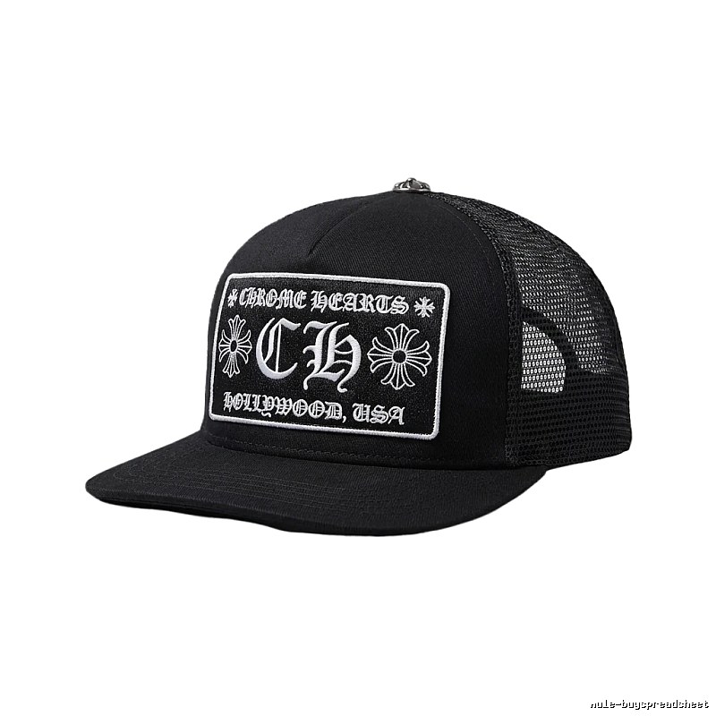 Chrome Hearts retro-style black cap