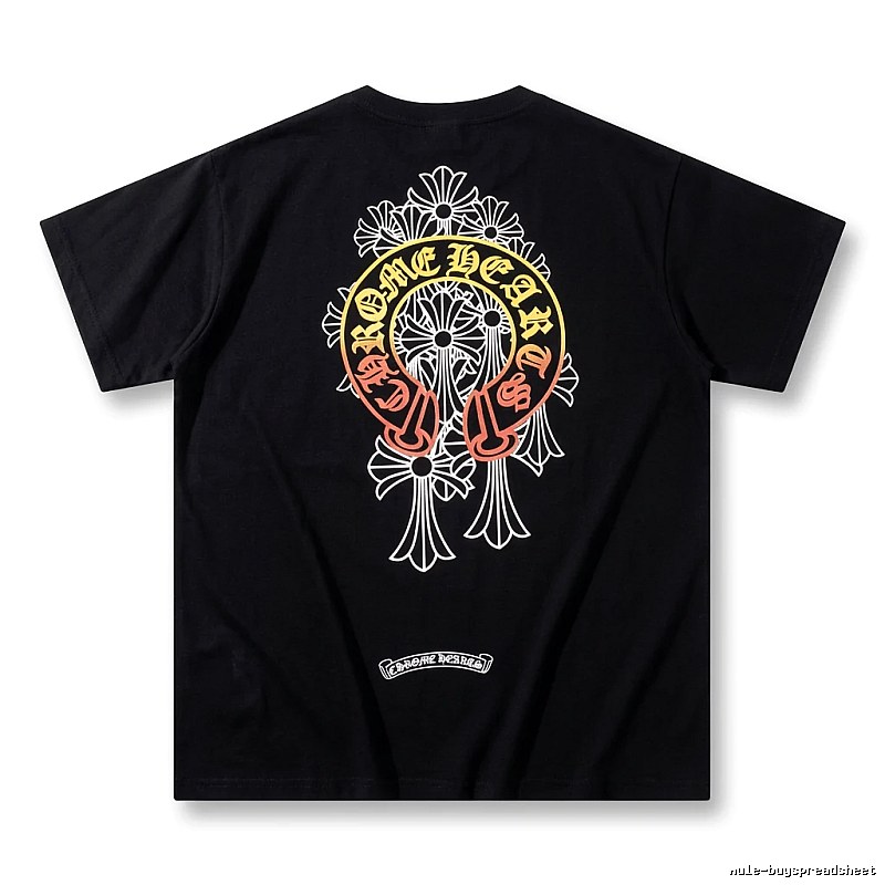 Chrome Hearts Retro Style Black T-shirt