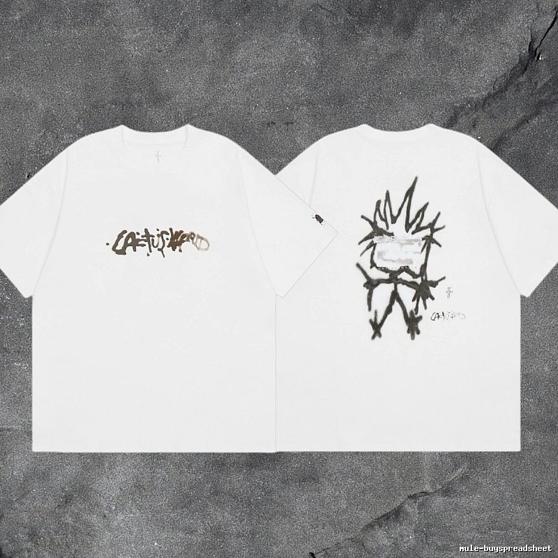 Denim Tears White Graphic T-Shirt Bold Graphic