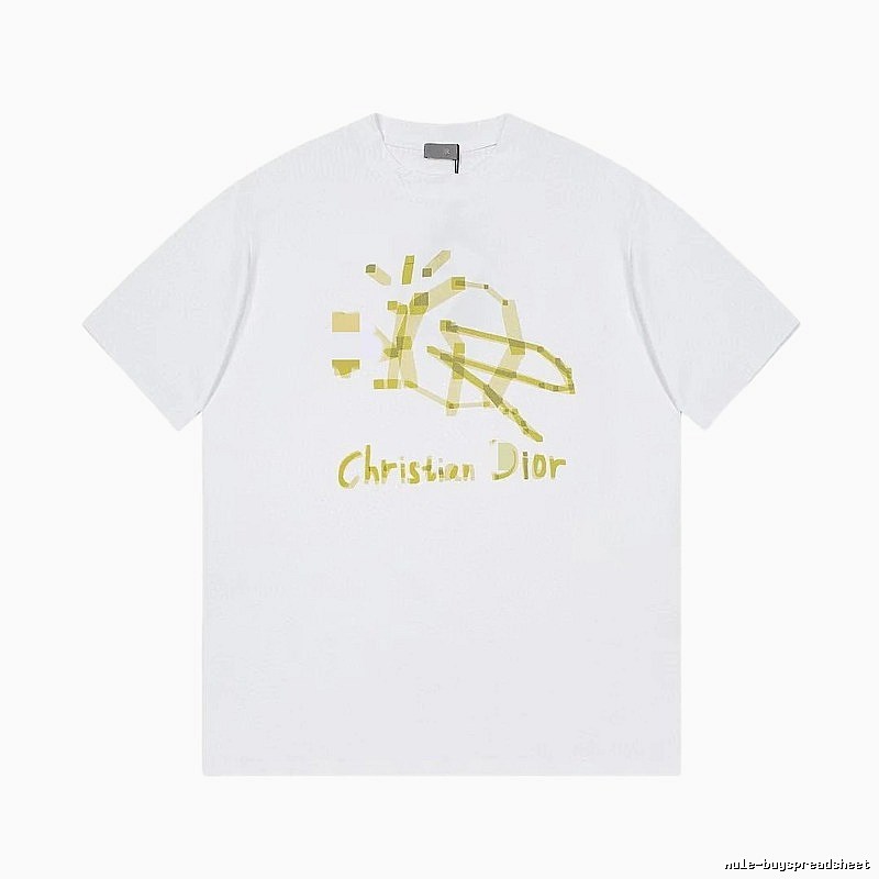 Dior Graffiti Street Style White T-Shirt