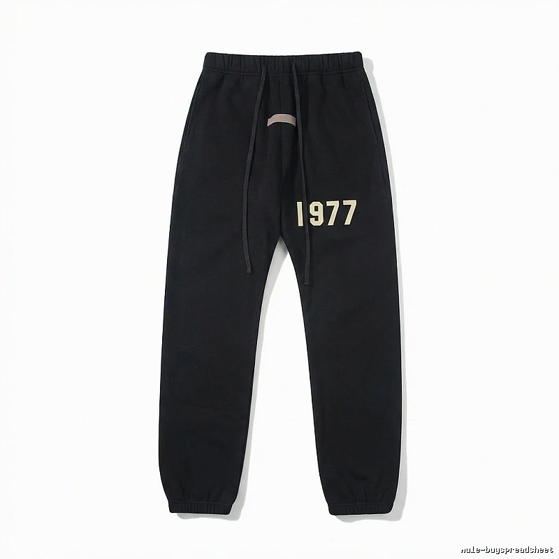 ESSENTIALS 1977 Wind Black Sweatpants