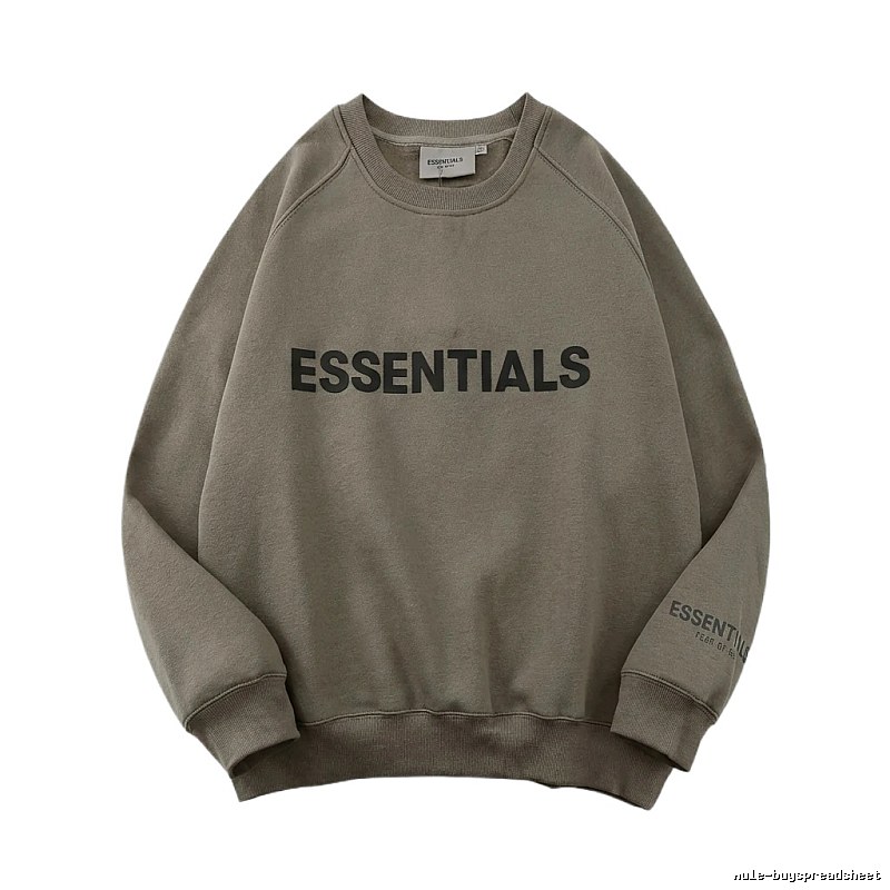 ESSENTIALS Basic Gray Sweatshirt