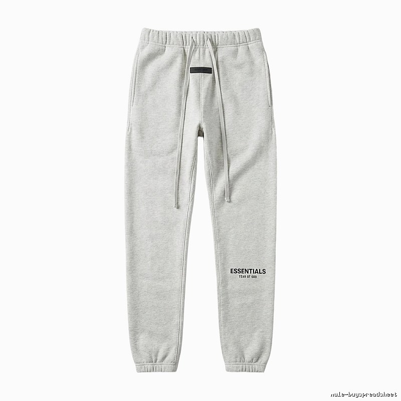ESSENTIALS minimalist light gray sweatpants