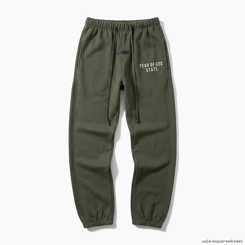 ESSENTIALS Minimalist Style Military Green Sweatpants