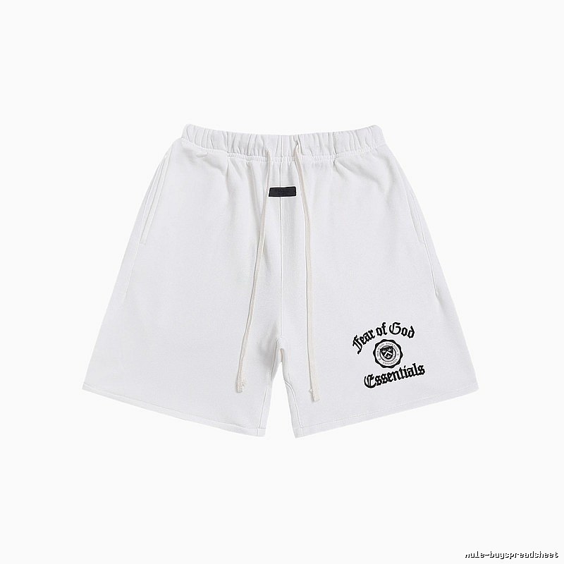 ESSENTIALS Trendy Brand Simple White Shorts