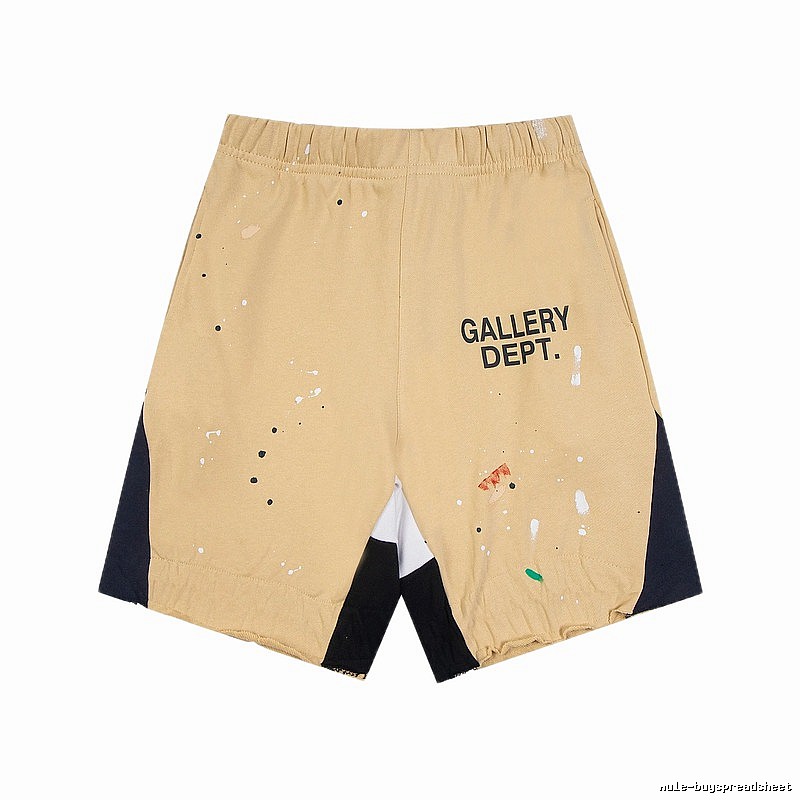 Gallery Dept. Graffiti Style Khaki Shorts