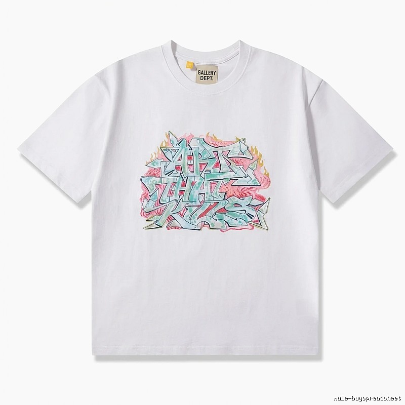 Gallery Dept Graffiti Style White T-shirt