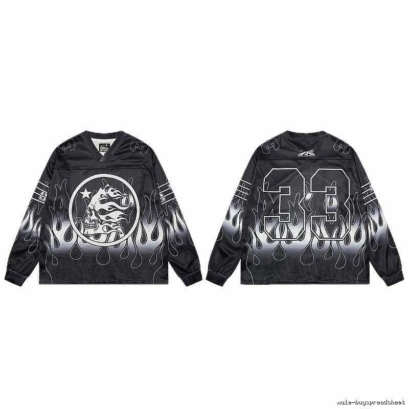 Hellstar Skull Flame High Street Black Jersey