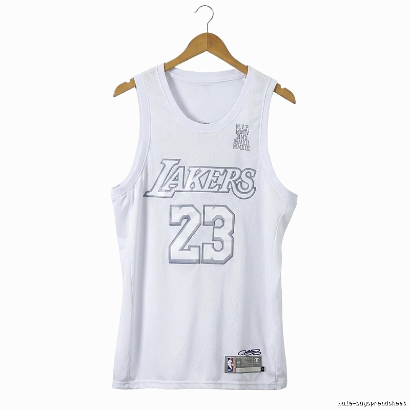 Lakers LBJ retro white vest