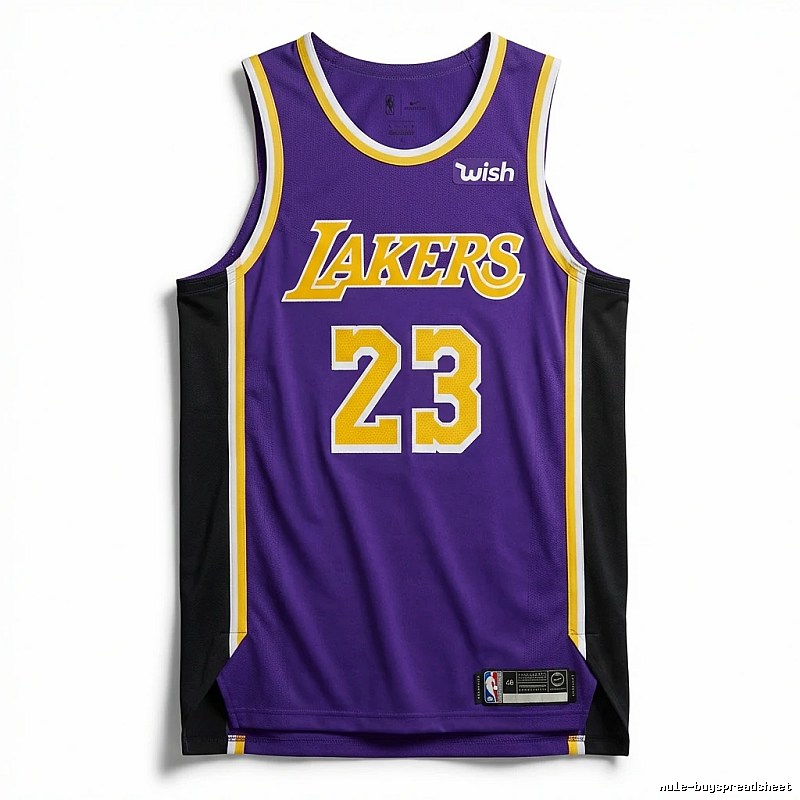 LBJ Lakers retro purple jersey