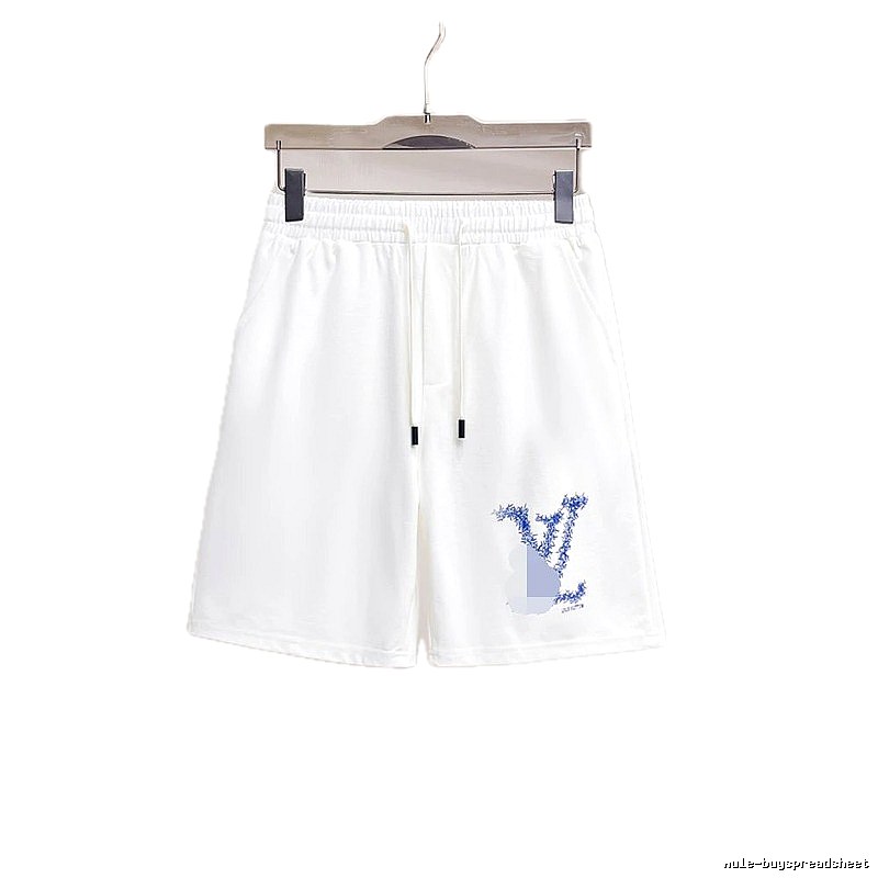 Louis Vuitton Classic Print Casual Style White Shorts