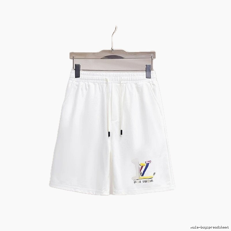 Louis Vuitton Colorful Print Casual Style White Shorts