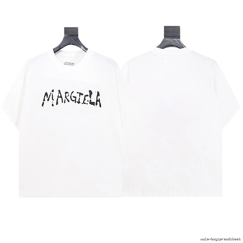 Maison Margiela Graffiti Street Style White T-shirt