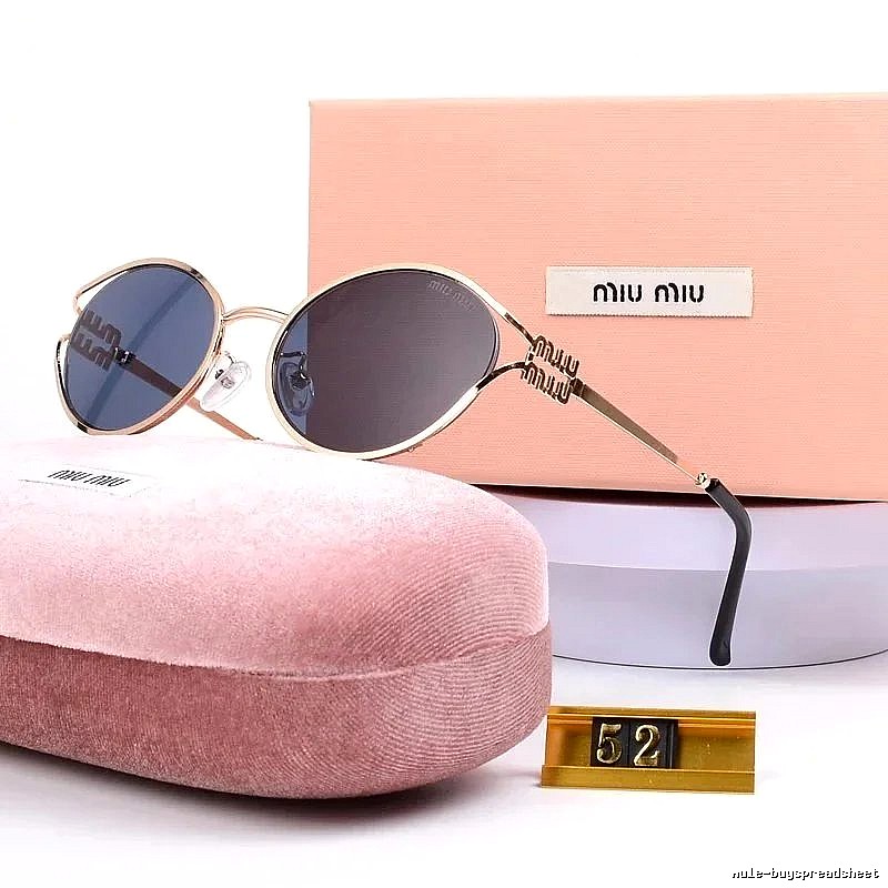 Miu Miu Logo Detail Oversized sunglasses Black Oval Sunglasses with Relaxed Feel