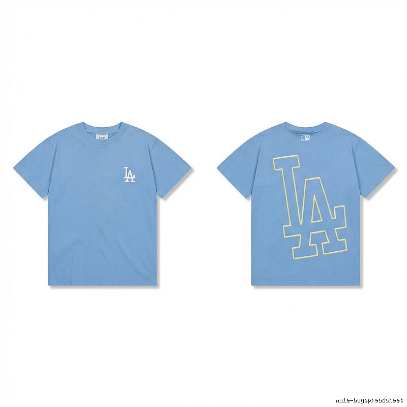 MLB LA Series Simple Style Blue T-shirt