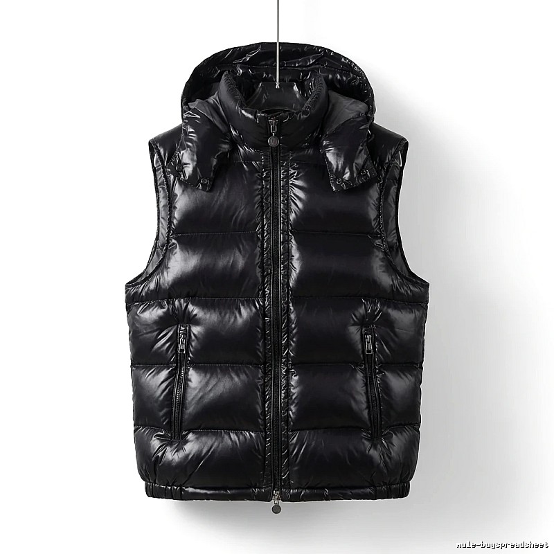 Moncler black stylish down vest