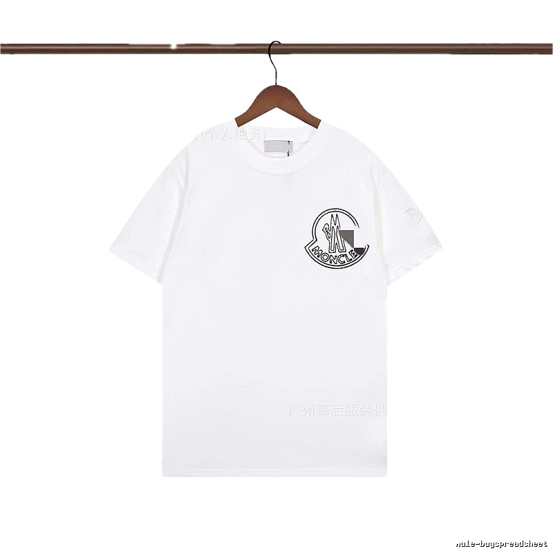 Moncler Logo Casual Style White Short-sleeve T-shirt