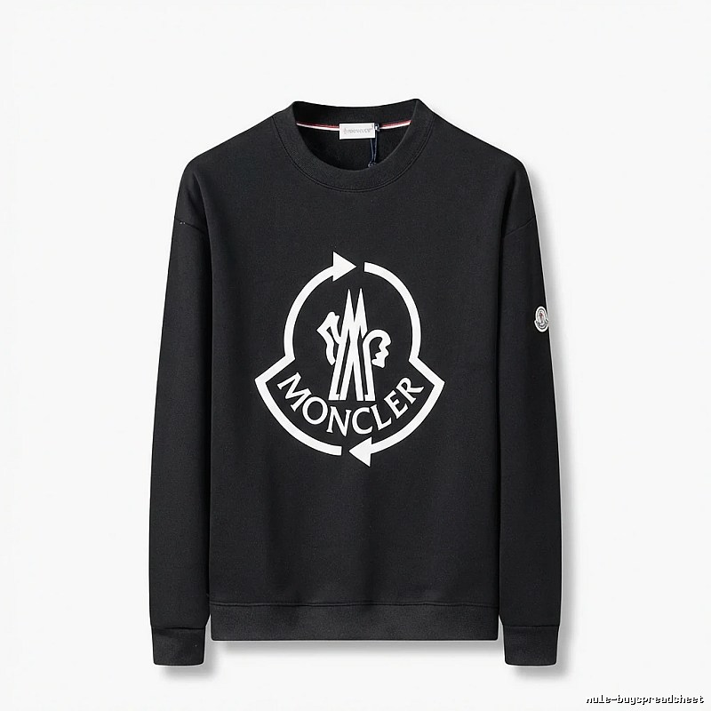 Moncler's classic trendy black sweatshirt
