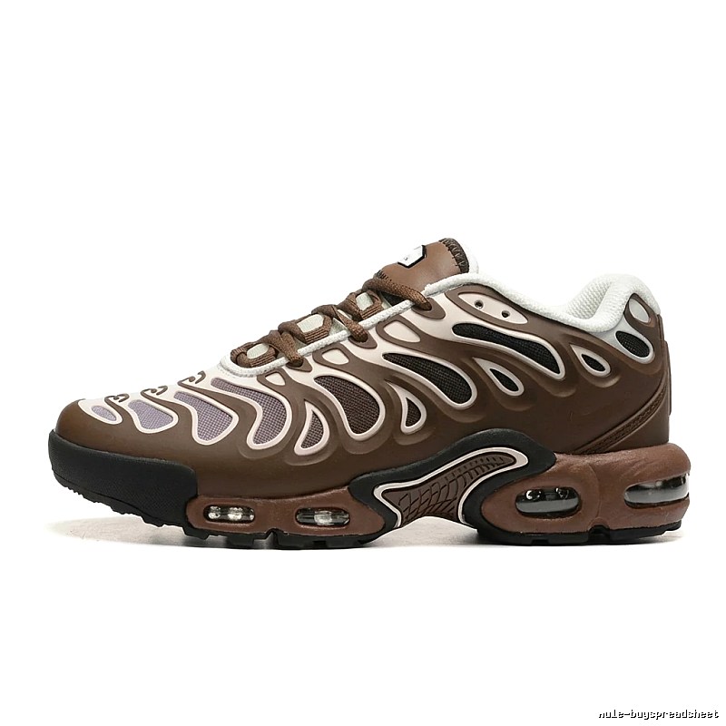 Nike retro brown and white sports shoes