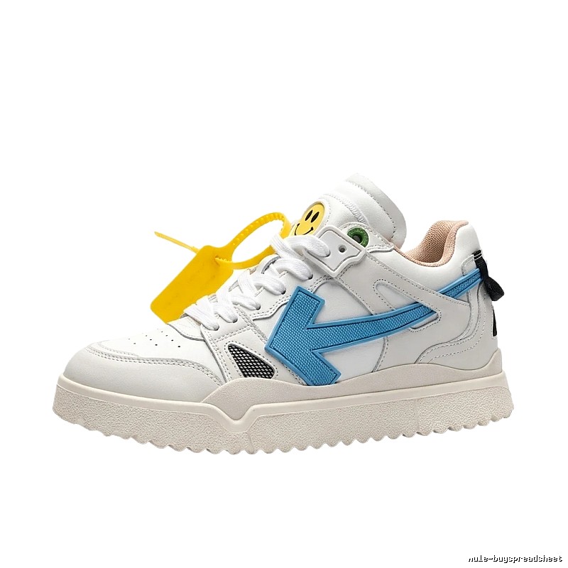Off-White blue and white casual sports shoes