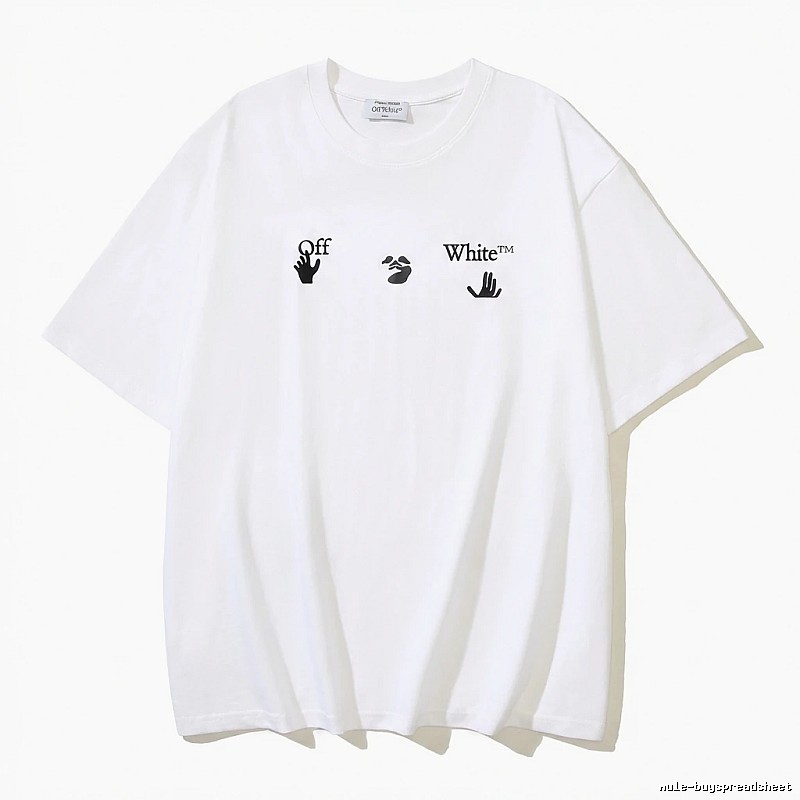Off-White Gesture Style White T-shirt