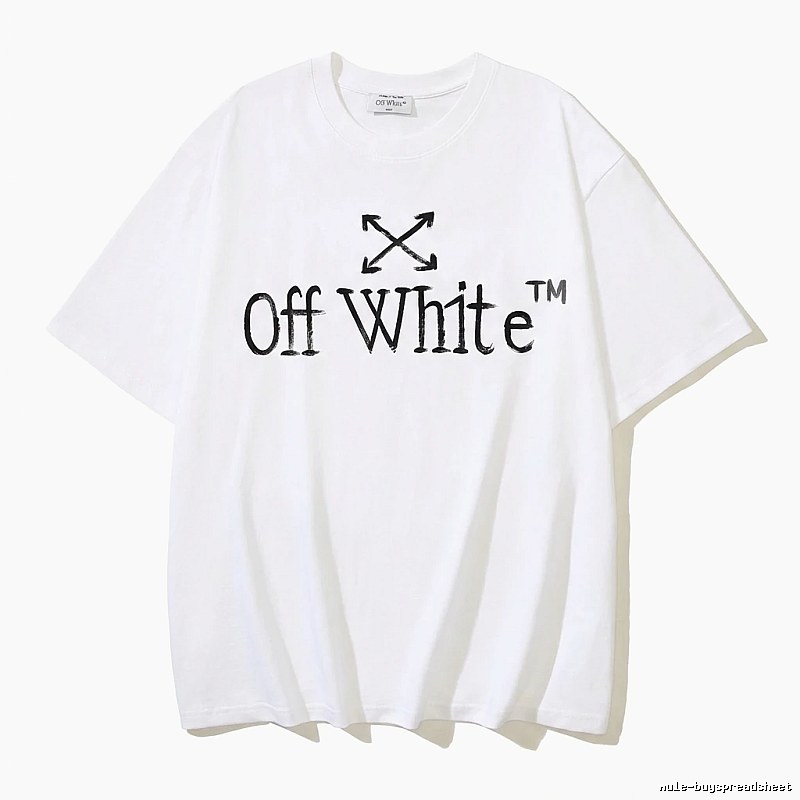Off-White simple style white T-shirt
