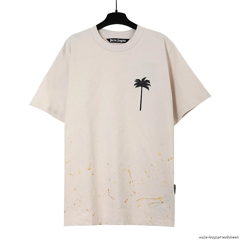Palm Angels Resort Logo T-shirt White Palm Tree with Premium Look